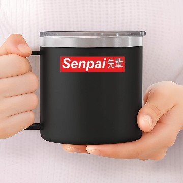 Discover SENPAI hieroglyphs 14oz Stainless Steel Tumblers