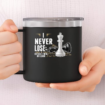 Discover Smart Chess Player Intelligent Board game 14oz Stainless Steel Tumblers