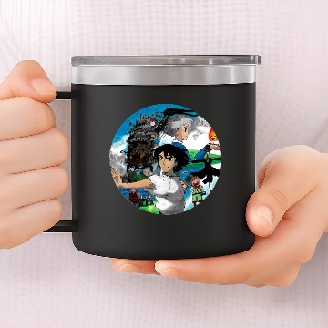 Discover MOVING CASTLE 14oz Stainless Steel Tumblers
