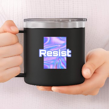 Discover Resist "purple color" 14oz Stainless Steel Tumblers