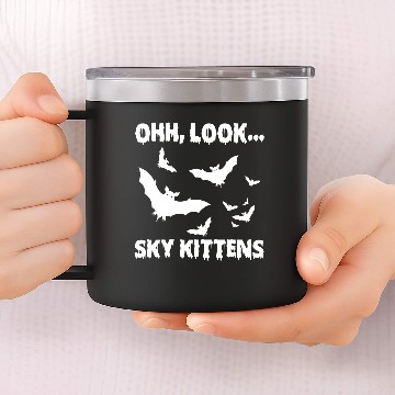 Discover ohh look Sky Kittens 14oz Stainless Steel Tumblers