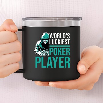 Discover Poker 14oz Stainless Steel Tumblers