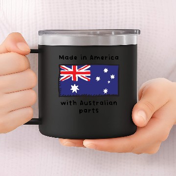Discover Made In America With Australian Parts 14oz Stainless Steel Tumblers