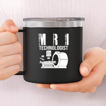 Discover MRI Technologist Human Skull Skeleton Head Radiolo 14oz Stainless Steel Tumblers