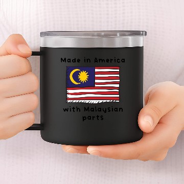 Discover Made In America With Malaysian Parts 14oz Stainless Steel Tumblers
