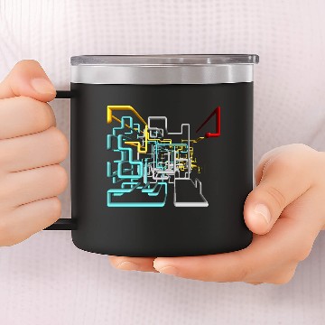 Discover Dan Flashes pattern cool tim robinson 14oz Stainless Steel Tumblers