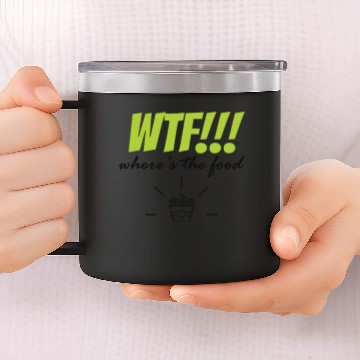 Discover wtf wheres the food 14oz Stainless Steel Tumblers
