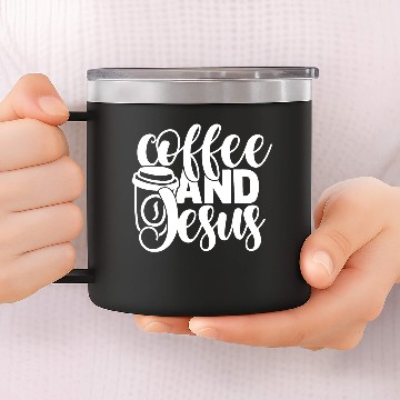Discover Coffee and Jesus 14oz Stainless Steel Tumblers