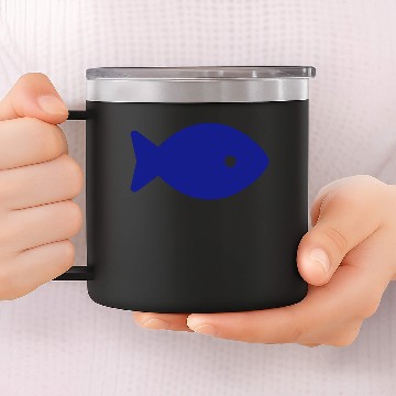 Discover Solid Fish 14oz Stainless Steel Tumblers