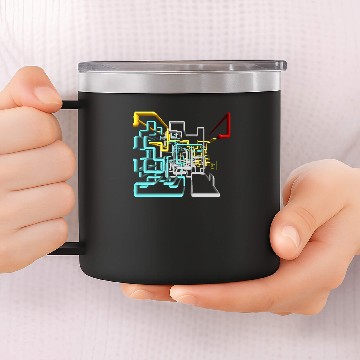 Discover Dan Flashes pattern cool tim robinson 14oz Stainless Steel Tumblers