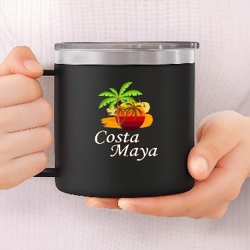 Discover Costa Maya 14oz Stainless Steel Tumblers