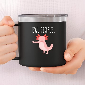 Discover Ew People Axolotl 14oz Stainless Steel Tumblers