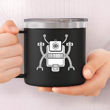 Discover AI robot 14oz Stainless Steel Tumblers