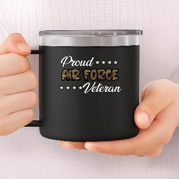 Discover Ocp Bold Proud Air Force Veteran 14oz Stainless Steel Tumblers