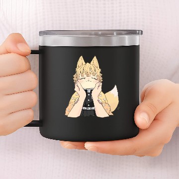 Discover Fox zenittsu love cuddling 14oz Stainless Steel Tumblers