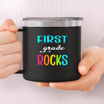 Discover First Grade Rocks Back To School 14oz Stainless Steel Tumblers