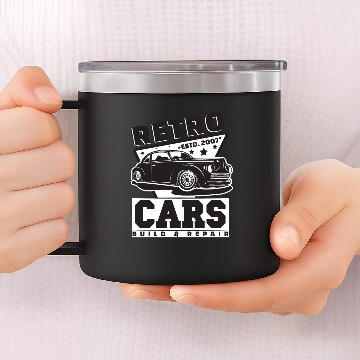 Discover muscle car repair 14oz Stainless Steel Tumblers