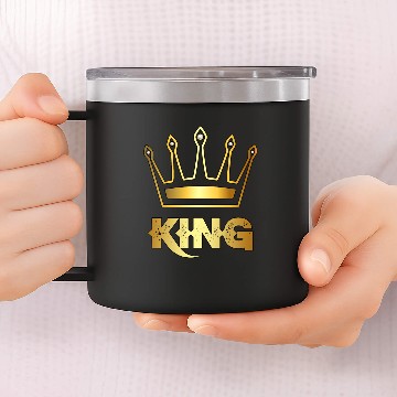 Discover King Crown ,Matching couples Clothing,King & Queen 14oz Stainless Steel Tumblers
