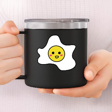 Discover Fried egg 14oz Stainless Steel Tumblers