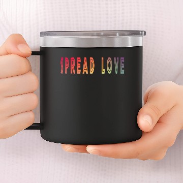 Discover Spread Love 14oz Stainless Steel Tumblers