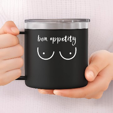 Discover Bon Appetity Breastfeeding Fun Gift 14oz Stainless Steel Tumblers
