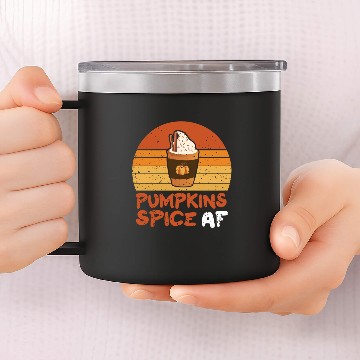 Discover Pumpkin Spice Af Season Fall Autumn 14oz Stainless Steel Tumblers