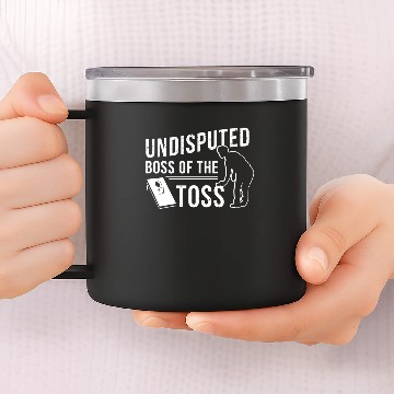 Discover Undisputed Cornhole Champion 14oz Stainless Steel Tumblers, Undefeated Cor