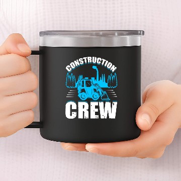 Discover Construction Crew Construction Worker 14oz Stainless Steel Tumblers