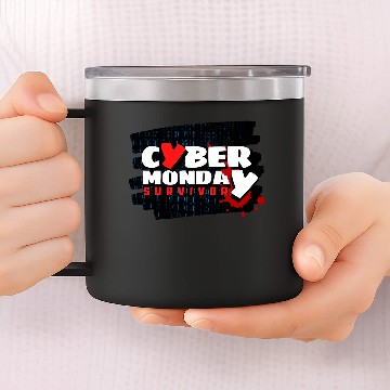 Discover Cyber Monday - Survivor. 14oz Stainless Steel Tumblers