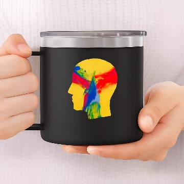 Discover psychedelic, 14oz Stainless Steel Tumblers