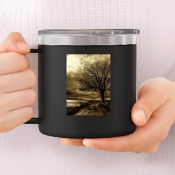 Discover Lonely Road 14oz Stainless Steel Tumblers