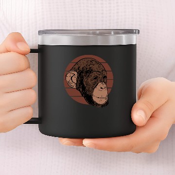 Discover monkey chimpanzee 14oz Stainless Steel Tumblers