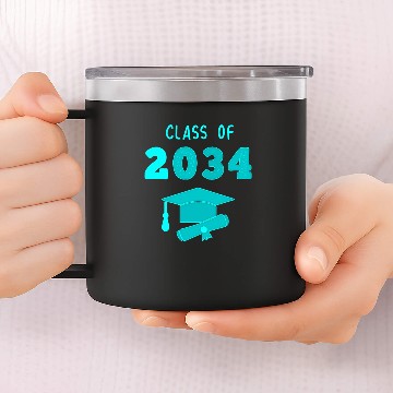 Discover School graduation senior class 2034 14oz Stainless Steel Tumblers