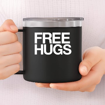 Discover Free Hugs 14oz Stainless Steel Tumblers