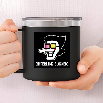Discover Spamton HYPERLINK BLOCKED - Deltarune Sticker 14oz Stainless Steel Tumblers