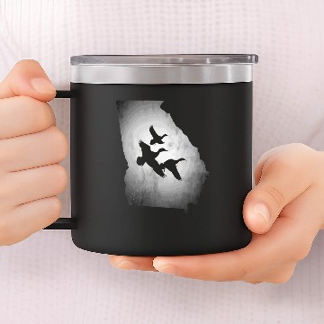 Discover Georgia Duck Hunting 14oz Stainless Steel Tumblers