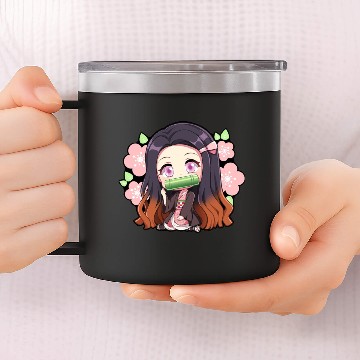 Discover Chibi Cute neko 14oz Stainless Steel Tumblers