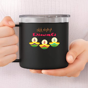 Discover Diwali 14oz Stainless Steel Tumblers