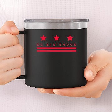 Discover Washington Dc Flag Dc Statehood 14oz Stainless Steel Tumblers