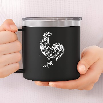 Discover Sriracha Rooster Only 14oz Stainless Steel Tumblers