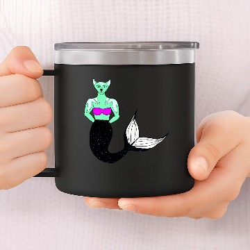Discover Stellar Purr-maid #2 14oz Stainless Steel Tumblers