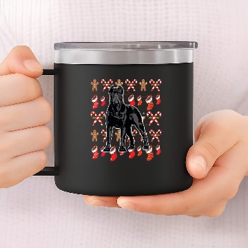 Discover Cane Corso Christmas 14oz Stainless Steel Tumblers