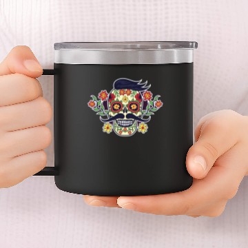 Discover DAY OF THE DEAD 14oz Stainless Steel Tumblers