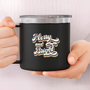 Discover Merry and Bright 14oz Stainless Steel Tumblers