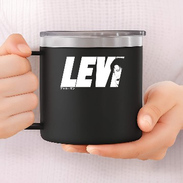 Discover Levi Ackerman (リヴァイ・アッカーマン) 14oz Stainless Steel Tumblers