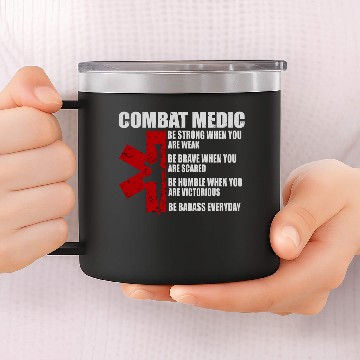 Discover Army Combat Medic Veteran 3D 14oz Stainless Steel Tumblers