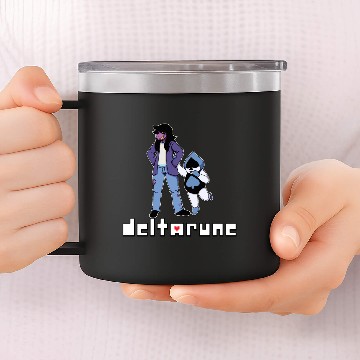Discover Deltarune Lancer 14oz Stainless Steel Tumblers