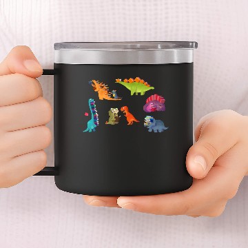 Discover BOOK DINOSAURS Lightweight 14oz Stainless Steel Tumblers