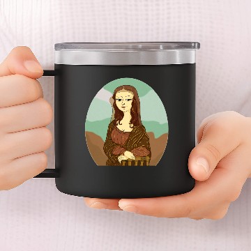Discover Mona Lisa 14oz Stainless Steel Tumblers