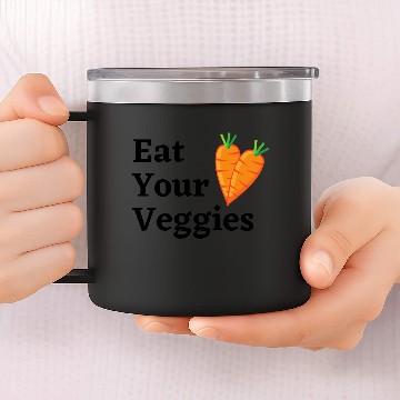 Discover Eat Your Veggies 14oz Stainless Steel Tumblers
